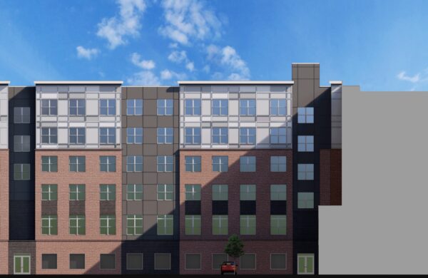 Church Street view of Heyday Blacksburg student apartments