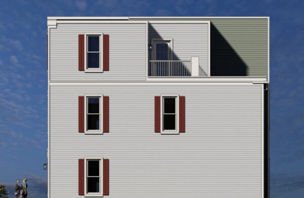 Rendering of the E2 townhome at Heyday Blacksburg