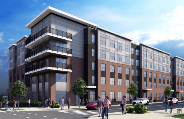 Street view rendering of Heyday Blacksburg